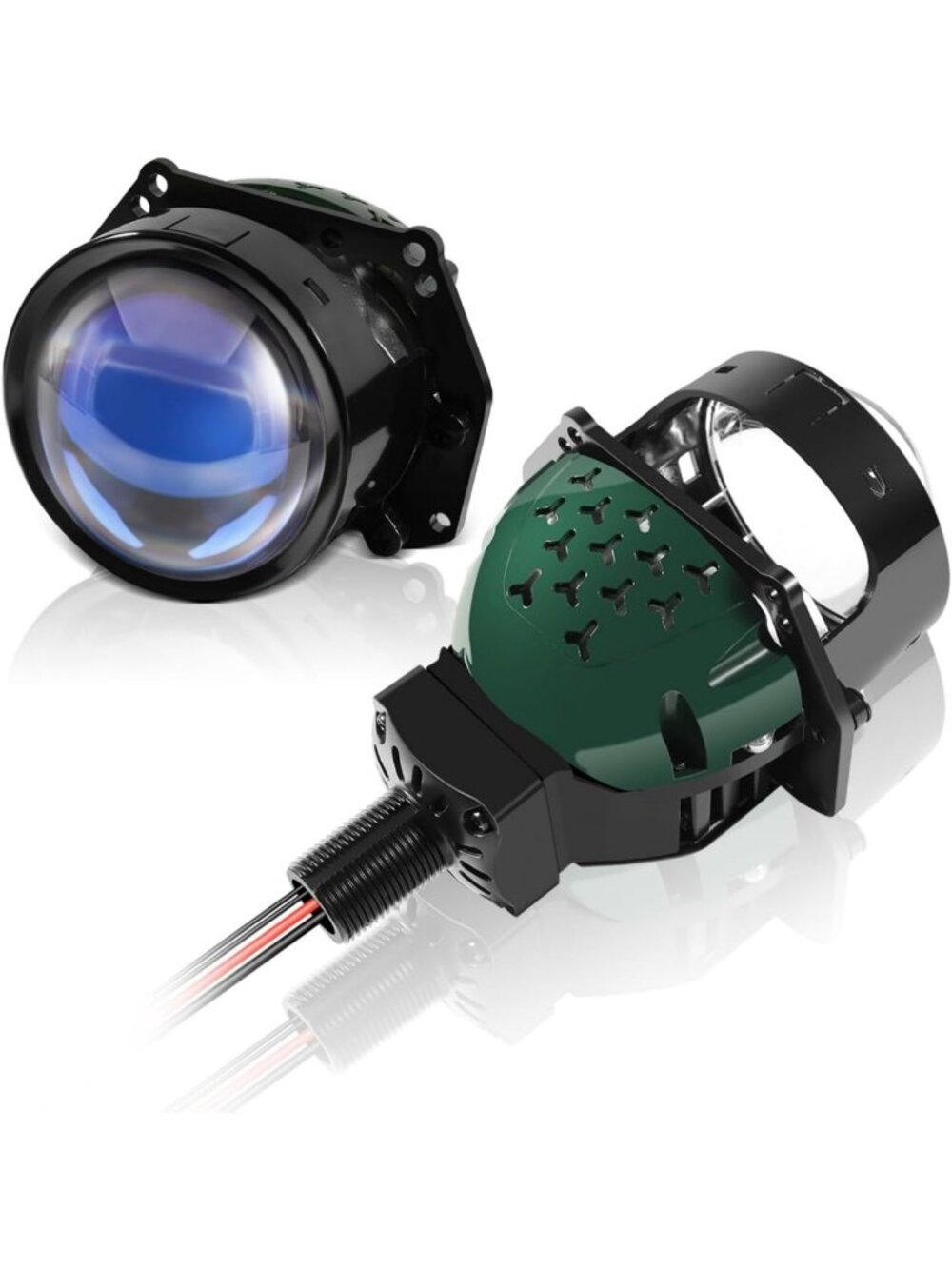 High Low Beam 3.0 Inch Bi-LED Projector Lens - 20,000LM Bright 6000K Focused